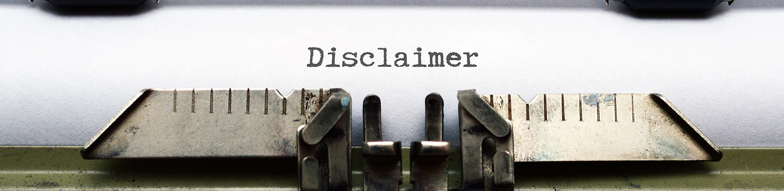 Disclaimer